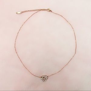 Swarovski Lovely Heart Diamond Gold Necklace